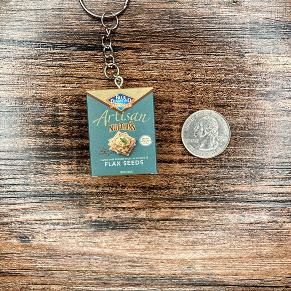 Artisan Nut-Thin Keychain | Handmade | Mini Brands | Quirky | Fun | NWOT - Picture 14 of 15